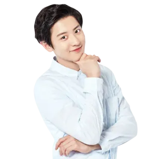 😊 homme, personne, asiatique, célébrité, coréen, chanyeol, exo, chanteur telegram sticker