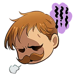 😨 Anime, Mangá, Irritado, Adesivo, Emoção, Desenho animado telegram sticker