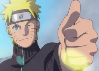 👍 Naruto Naruto, Anime, Daumen hoch, Ninja, Manga, Cartoon telegram sticker