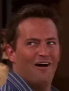 😒 Chandler Bing Friends tv show, funny, expression, meme, Chandler Bing, Friends telegram sticker