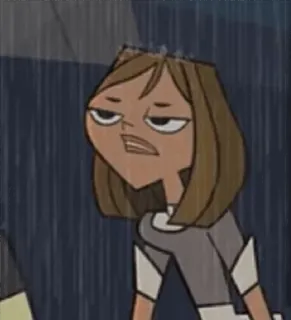 😡 Courtney Total Drama мультфильм, Кортни, Total Drama, персонаж, анимация telegram sticker