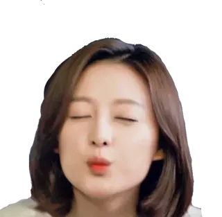 😙 frau, kuss, süß, mädchen, porträt, asiatisch whatsapp sticker