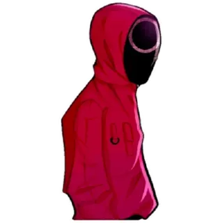 😸 Squid Game squid game, guard, uniform, korean drama, red jumpsuit telegram sticker