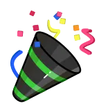🎉 impreza, świętowanie, konfetti, strzelający konfetti, świąteczny, dekoracja telegram sticker