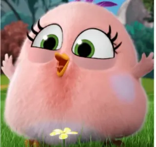 🤗 Stella Angry Birds Cartoon, Vogel, Roze, Stella, Angry Birds whatsapp sticker