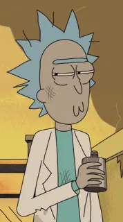 🤓 Rick Sanchez Rick and Morty rick and morty, cartoon, wetenschap, rick, grappig, tv serie telegram sticker