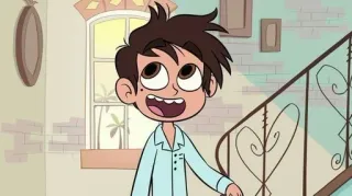 🌟 Marco Diaz Star vs. the Forces of Evil cartoon, character, smiling, animation telegram sticker