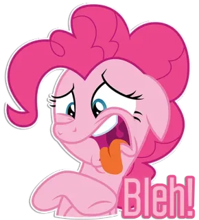 🤪 Pinkie Pie My Little Pony Bleh! Dibujo animado, Pony, Rosa, Bleh, Animado, Tonto, Divertido telegram sticker