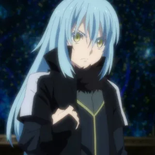 😠 Rimuru Tempest That Time I Got Reincarnated as a Slime Аниме, Слизь, Исекай, Римуру, Фэнтези telegram sticker