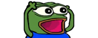 😲 Pepe the Frog Pepe o Sapo, Meme, Chocado, Expressão, Meme da Internet telegram sticker