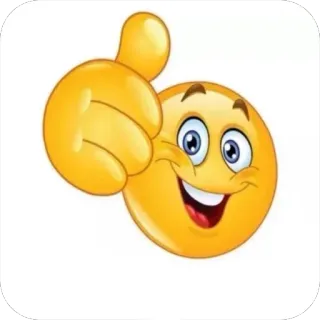 🖕 Emoji, Pouce levé, J'aime, Positif, Approbation, Accord telegram sticker