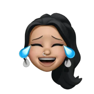 🤣 Emoji, Weinend, Gesicht, Frau, Ausdruck, Tränen, Fröhlich whatsapp sticker