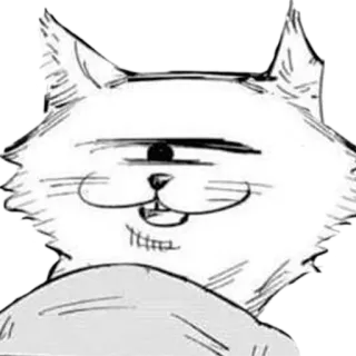 😏 cat, anime, manga, funny, cute, animal telegram sticker