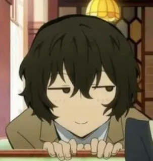 😏 Dazai Osamu Bungo Stray Dogs Anime, Charakter, Bungo Stray Dogs, Dazai Osamu, arrogant, Ausdruck telegram sticker