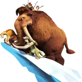 😤 Ice Age Ледниковый период, Мамонт, Анимация, Мультфильм telegram sticker