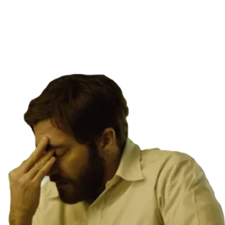 😞 Facepalm, Frustração, Decepção, Meme, Mão no rosto telegram sticker
