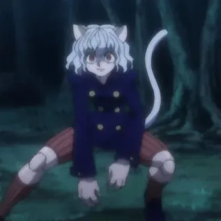 🧊 Neferpitou Hunter x Hunter anime, cat, chimera ant, villain, hunter x hunter telegram sticker