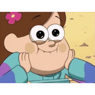 🥺 Mabel Pines Gravity Falls mabel, gravity falls, cartoon, disney, cute, happy, girl telegram sticker