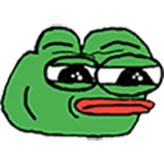 😶 Pepe the Frog Pepe, meme, frog, Internet meme telegram sticker