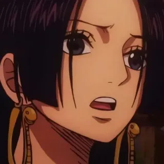 😦 Boa Hancock One Piece Anime, Manga, Boa Hancock, One Piece, Femme, Personnage, Portrait whatsapp sticker