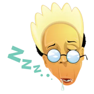 😴 zzz... sonolento, exaustivo, cansado, dormindo, desenho animado, zzz, sonhando telegram sticker