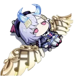 🌟 Qiqi Genshin Impact anime, video game, chibi, cute, qiqi, genshin impact telegram sticker