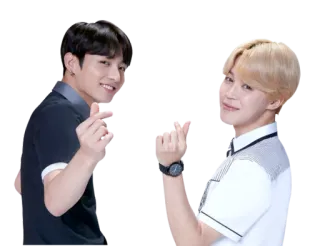 ❤️ Jungkook, Jimin K-pop, Korean, idol, singer, BTS telegram sticker