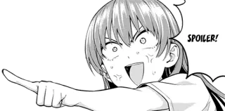 🤬 SPOILER! spoiler, anime, manga, warning telegram sticker