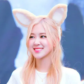 🍭 Rose Rose, Hasenohren, Kpop, Sänger, Idol, Blackpink telegram sticker