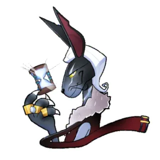 ⏳ conejo, personaje, reloj de arena, anillos, animal, dibujos animados telegram sticker