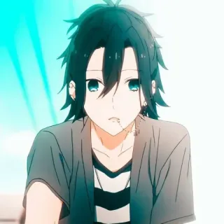 🖤 Izumi Miyamura Horimiya 动漫, 堀与宫村, 宫村伊澄, 漫画, 青少年, 恋爱 telegram sticker