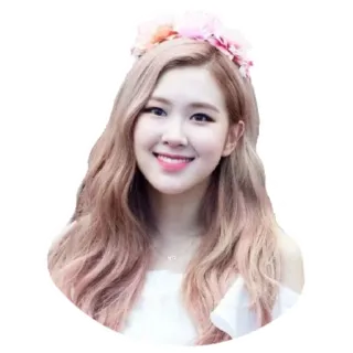 😃 Rose (Blackpink) Rosa, Blackpink, Kpop, Cantante, Corona de flores, Pelo rosa, Celebridad whatsapp sticker