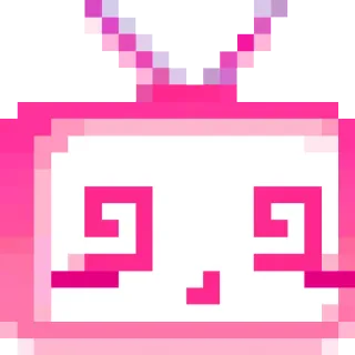 😵 pixel art, pink, television, cute telegram sticker