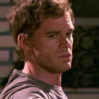 🙁 Dexter Morgan Dexter crimen, asesino en serie, drama, psicópata, forense telegram sticker
