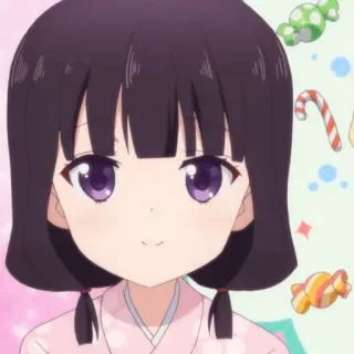 💕 anime, girl, cute, cartoon, kawaii, character, illustration, sweet telegram sticker