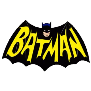 🎩 Batman BATMAN Batman, Superhéroe, DC Comics, Logo, Cómic telegram sticker