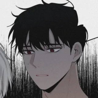 🗝 Anime, Homme, Sérieux, Animation, Dessin animé telegram sticker