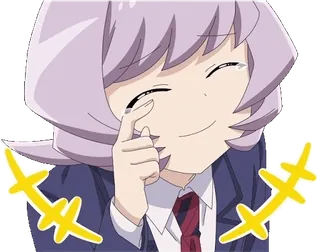 TV Anime "Komi Can't Communicate" :: @line_stickers whatsapp stickers