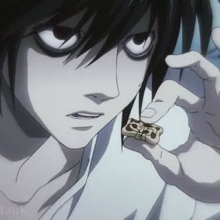 🌟 L Lawliet Death Note anime, death note, L, detective, sweet telegram sticker
