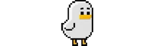 🐥 Pixel art, Pato, Pájaro, Lindo, Dibujos animados, Animal telegram sticker