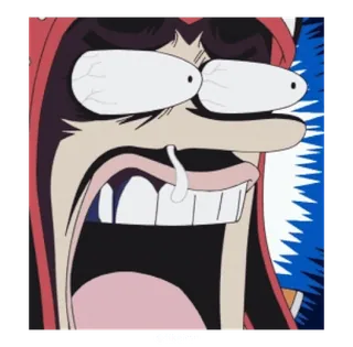 😯 애니메이션, 비명, 화난, 충격 받은, 만화, 웃긴 telegram sticker