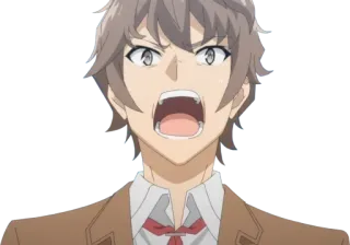 🤬 Anime, Cartoon, Wütend, Schreien, Männlich, Animation telegram sticker