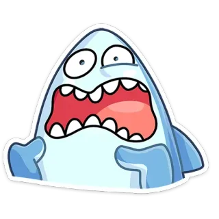 🤨 dibujos animados, monstruo, criatura, impactado, asustado, ilustración telegram sticker