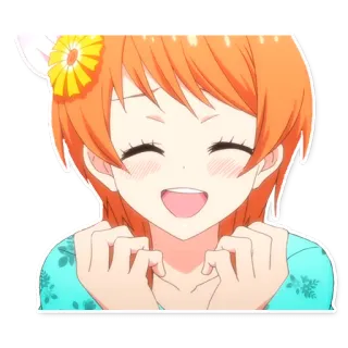 😀 Anime, Ragazza, Carina, Cartone animato telegram sticker
