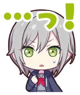 😰 っ? anime, manga, question, chibi, cute, confusion whatsapp sticker