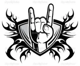 🤘 ร็อค, ท่าทางมือ, ร็อคแอนด์โรล, เมทัล, เขาสัตว์, เขาวัว, สัญลักษณ์มือ telegram sticker