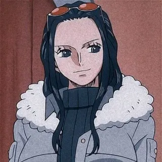 💄 Nico Robin One Piece Anime, One Piece, Nico Robin, Cartoon, Charakter, Frau telegram sticker