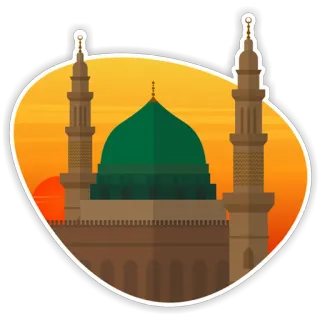 ☝️ มัสยิด, อิสลาม, ศาสนา, สถาปัตยกรรม, อาคาร whatsapp sticker
