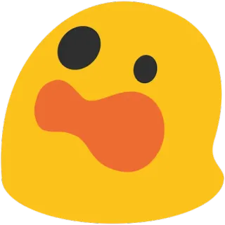 😲 Blob, Emoji, Żółty, Smutny, Twarz, Wyraz telegram sticker