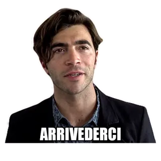 👋 ARRIVEDERCI итальянский, прощание, до свидания, приветствие whatsapp sticker